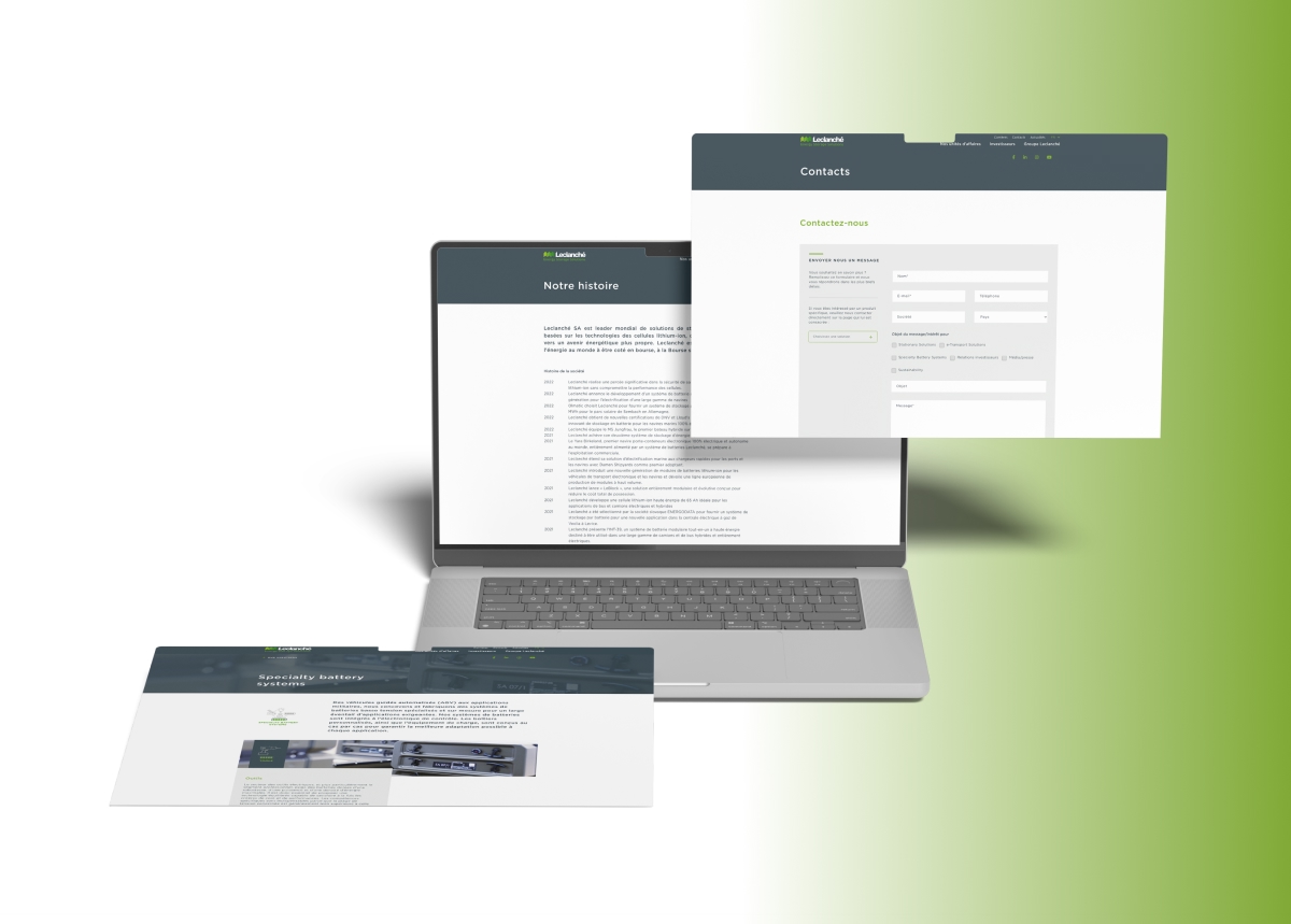 Ordinateur portable avec formulaires et documents digitaux en superposition - Chiche communication